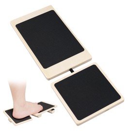 BOXOB Ankle Balance Board, Wooden Ankle Foot Strengthener Exerciser Single Foot Balancing Board Posture Corrector Workout Equipment for Stability Exercises Sprained Balance Training