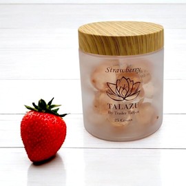 Strawberry Aromatherapy Bath Pearls for Smooth, Silky, moisturized Skin (25 Count)