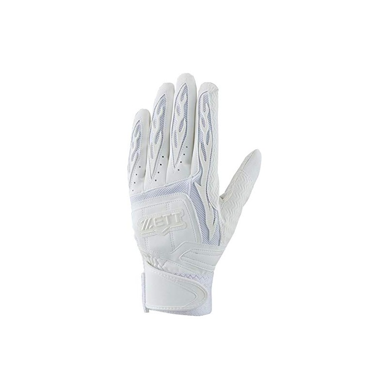 ZETT BG418HS Baseball Pro Status Batting Gloves, Two-Handed, High School