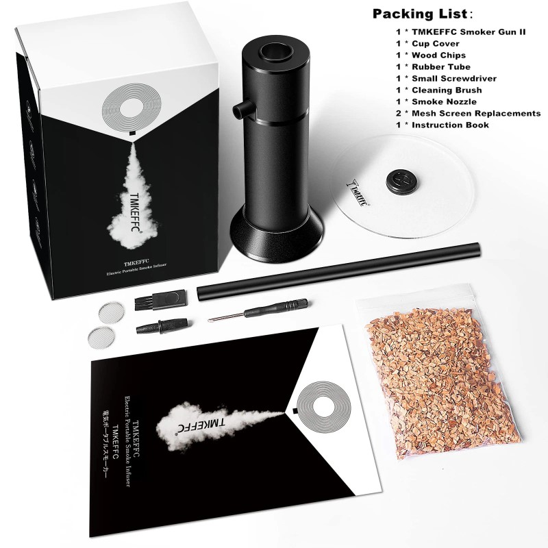 Tmkeffc Smoking Gun Portable Smoker Infuser, Handheld Cocktail Smoke F
