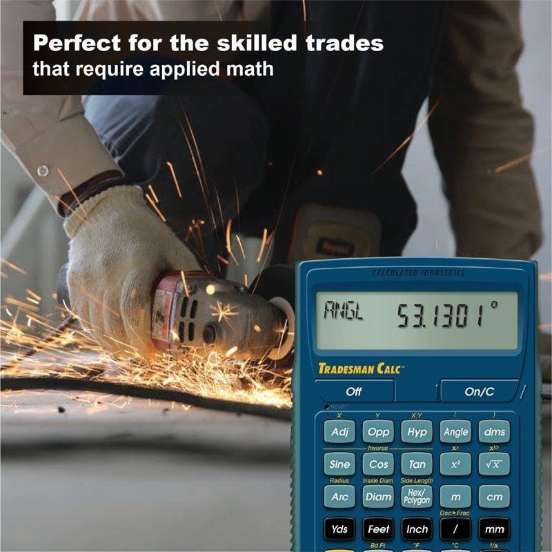 Calculated Industries 4400 TradesmanCalc Technical Trades Dimensional Trigonometry and Geometry