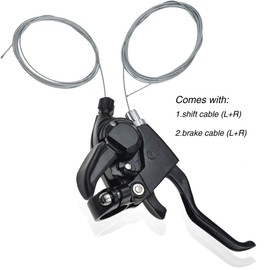 BESNIN Bike Shifter&Brake 1 Pair 3x7 21Speed Mountain Bike shifters Shifter and Left/Right Brake Lever Set for Mountain Bike Folding Bike Universal Replacement Part (3x7 21speed)