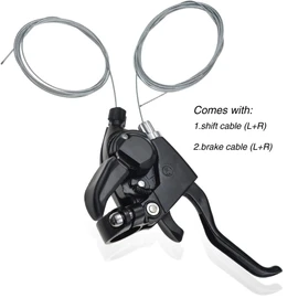BESNIN Bike Shifter&Brake 1 Pair 3x7 21Speed Mountain Bike shifters Shifter and Left/Right Brake Lever Set for Mountain Bike Folding Bike Universal Replacement Part (3x7 21speed)