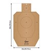 EZ-Aim IPSC IDPA Corrugated Silhouette Paper Shooting Target, 18" x