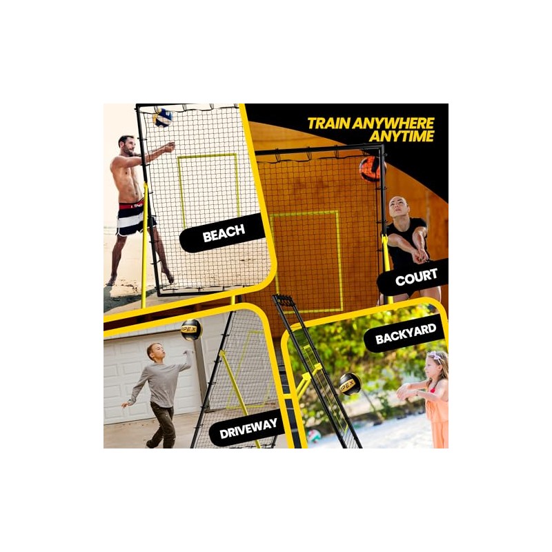 Apex Sports - Adjustable Volleyball Rebounder Net 7x4 ft –