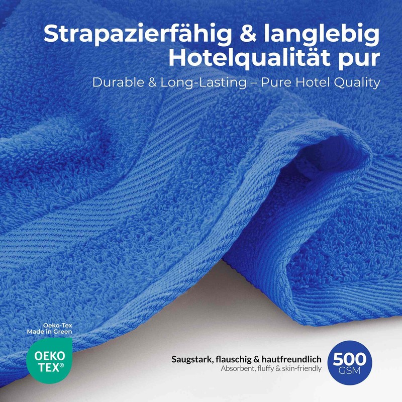 Etérea Carli Hand Towels, Single + Set + Bath Mat,