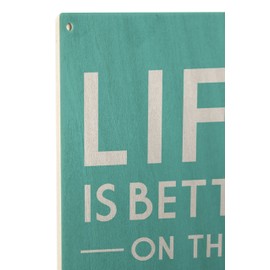 Lantern Press Life is Better on The Island - Simply Said (10x15 Wood Wall Sign, Wall Decor Ready to Hang)