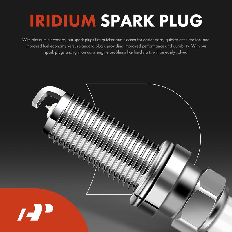 A-Premium Set of 4 Ignition Coil Pack and Iridium Spark