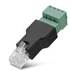 Zerone RJ11 Screw Terminal Adaptor, EIA/TIA 568B Wiring Standard, Shields