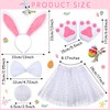 SATINIOR 2 Set Easter Bunny Dalmatian Ears Costume Kids Bunny