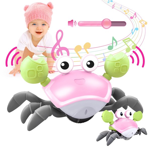 Plnmlls Crawling Crab Baby Toy - Tummy Time Toys -