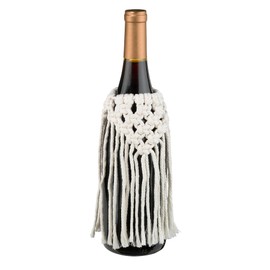 Lillian Rose Hand Tied Macramé Bottle Cover for Wedding or Home Décor