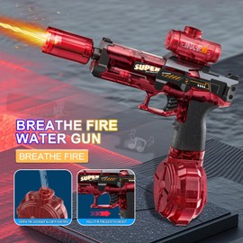 Snowall Super Electric Water Gun, Automatic Squirt Gun with Long Range, Red