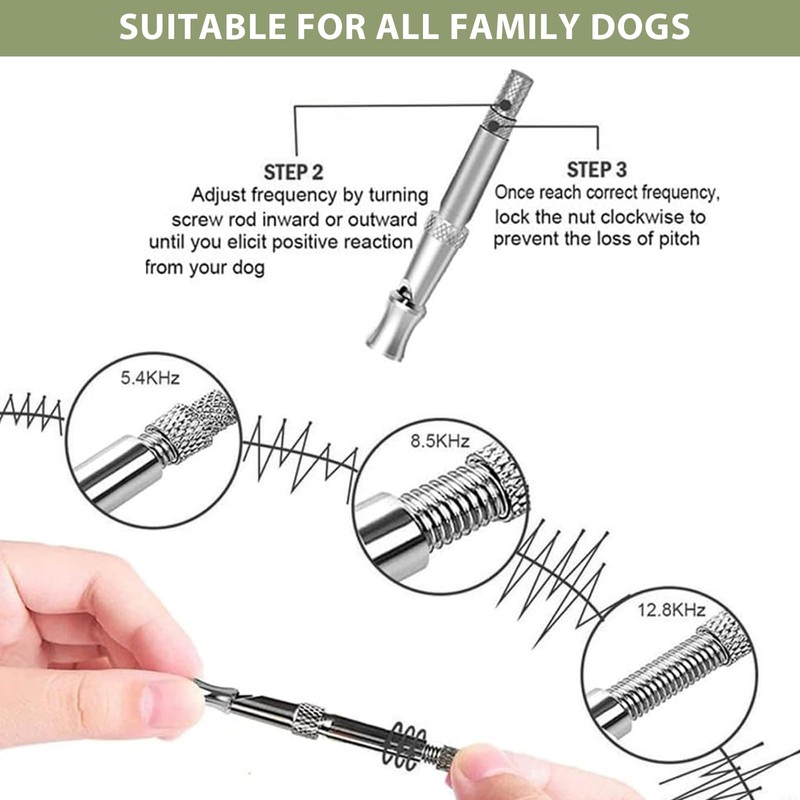 AHEJIOO Pack of 2 Dog Whistles Anti Barking