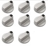Gas Cooker Oven Stove Knob Control Rotary,8 Pcs Round Gas