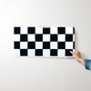 Removable Wallpaper Swatch - Retro Checkerboard Black White Checkered Custom