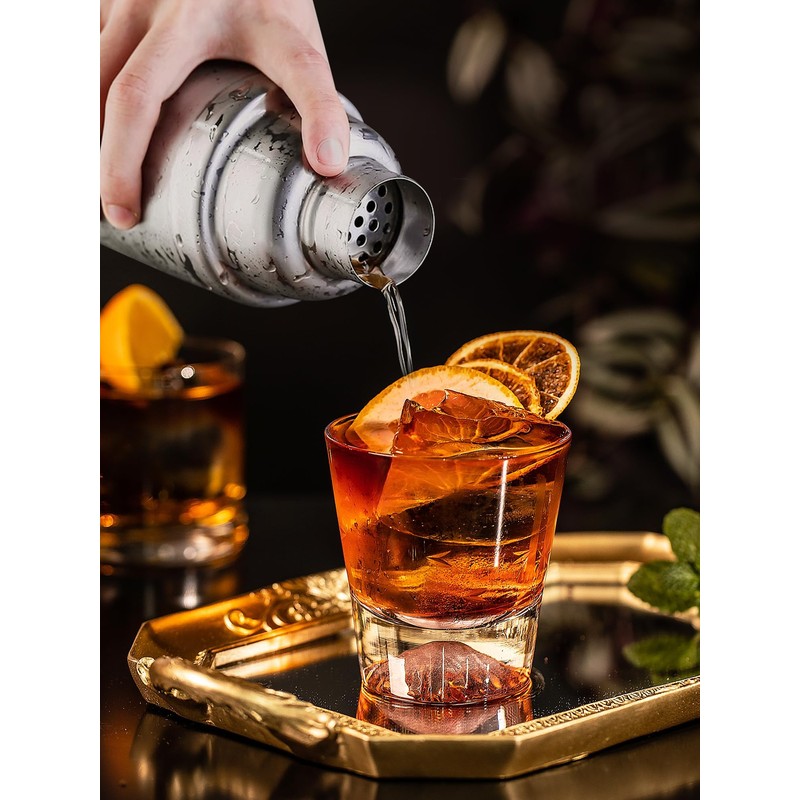 YUXIKIS Cocktail Shaker Standard Cocktail Shaker 350ml Cocktail Mixer Bartender