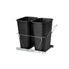 Rubbermaid Kitchen Cabinet Pull-Out Trash Can and Recycling Bin, 20-Gallon,