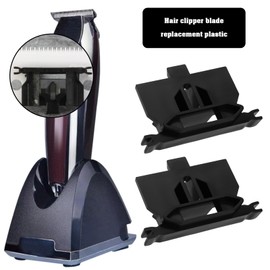 eMagTech 2Pcs Hair Clippers Cam Follower Plastic Tongue Hair Clipper Swing Head Guide Block Compatible with WAHL 8148 8159 Cordless Magic Clip Repair Part, Black