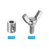 PATIKIL 4pcs 304 Stainless Steel 4mm Inner Diameter Hand Screw