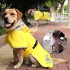 MAMORE Dog Raincoat Waterproof, Lightweight Adjustable Dog Rain Coat Hooded