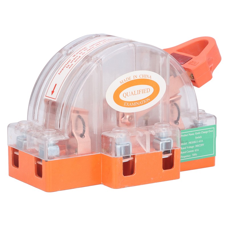 Knife Switch 2P 63A Pure Copper LED Bidirectional Dual Throw