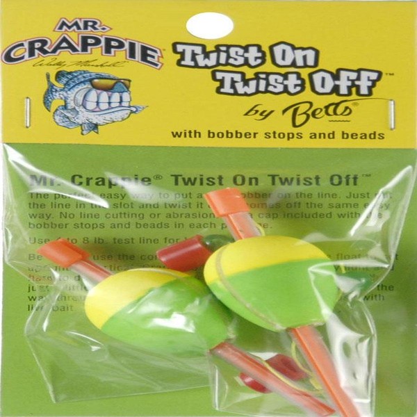 Betts Mr Crappie Unwgt Pear Fishing Equipment, 1 1/4 oz, Pear