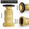 Fire Hose Nozzle 1-1/2" NPSH/NPT Fire Fighter Hose Nozzle 100