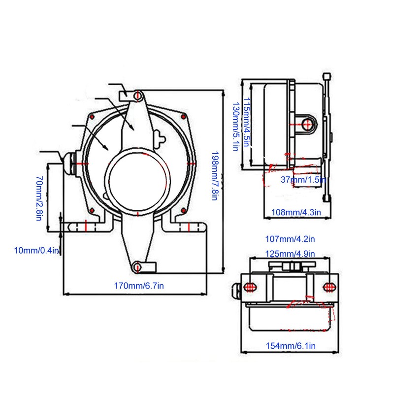 FTVOGUE Klt2-I Belt Machine Safety Pull Cord Switch Safety Emergency