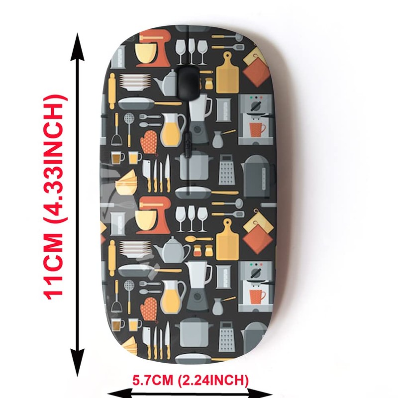 2.4G Wireless Mouse with Cute Pattern Design for All Laptops