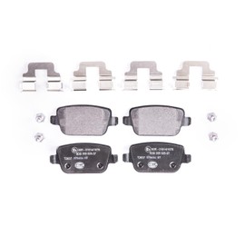 HELLA Rear Brake Pads – Not Prepared for Wear Warning Indicators – Four Brake Pads per Set – T2637 – for Ford 8DB 355 025-371