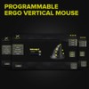 DELUX Wired Ergonomic Vertical Mouse, Vertical Mouse for Medium Hands,
