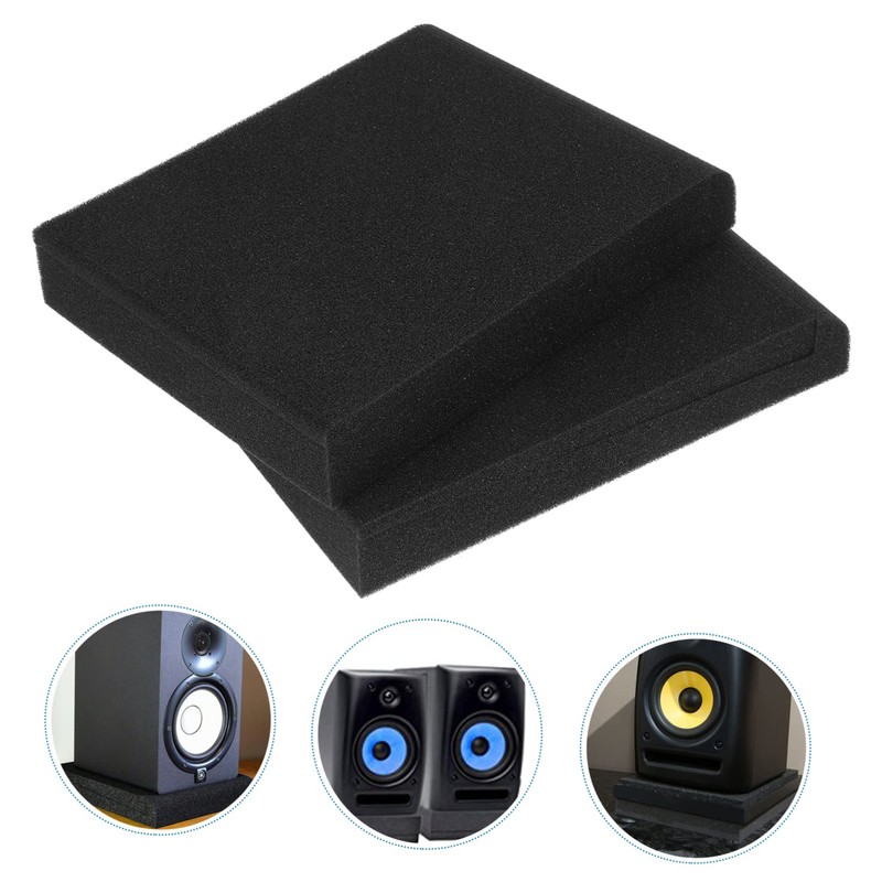 SAFIGLE 2sets Speaker Foams Pad Soundproofing Mat for Speaker Isolation