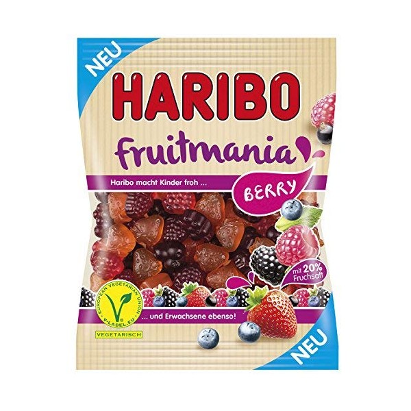 Haribo Fruitmania Berry 1 Pack 175g Imported from Germany-SET OF 4