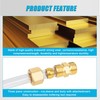 Brass Compression Fitting,5/16-Inch OD Compression Union,Brass Compression Tube Fitting(5/16" Tube