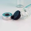 Empty Vials with Self Healing Injection Port with Off Aluminum