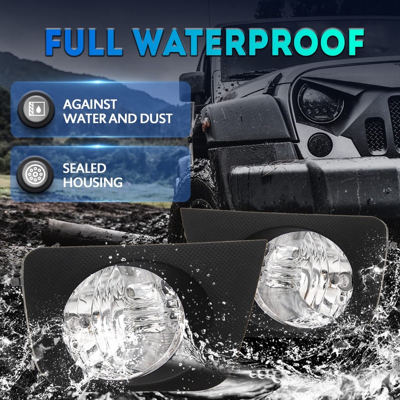 ENERBITIOUS Fog Lights Lamps Replacement for 2006 2007 2008 2009