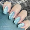 BORN PRETTY Blue Cat Magnetic Eye Gel Nail Polish Rainbow