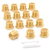 GASHER Brass 3/8" BSP Male Outer Hex Thread Socket Pipe
