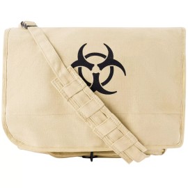 Rothco Khaki Vintage Bio-Hazard Canvas Paratrooper Shoulder Bag