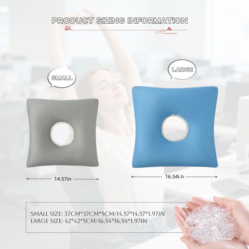 LAROTSUBA Pressure Ulcer Cushion,Bed Sore Cushions,Donut Pillow for Bed sores,Soft,Breathable