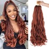 Mscat 18 Inch 8 Packs Pre Stretched French Curly Braiding