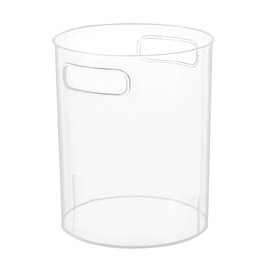 Uryxery Transparenter Mülleimer 12L aus PET – 21,5x18x27cm Großöffnung – Ideal für Schlafzimmer, Kinderzimmer, Büro – Einfach Design ohne Deckel, Sturzfest
