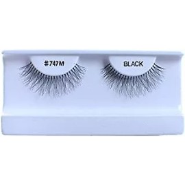 False Eyelashes Blue Case - Human Hair Eyelash - #747M
