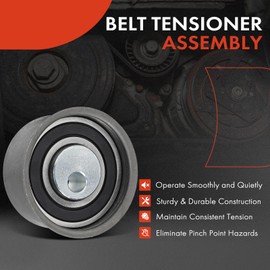 A-Premium Belt Idler Pulley Compatible with Hyundai Elantra 1992-1995, Sonata & Dodge 2000 GTX, Colt & Eagle 2000 GTX, Summit, Talon & Mitsubishi Eclipse, Galant, Mirage & Plymouth Colt, Laser