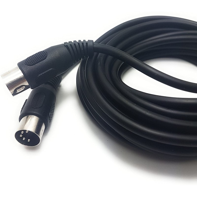 C&E 10 Feet (ft) MIDI Cable with 5 Pin DIN