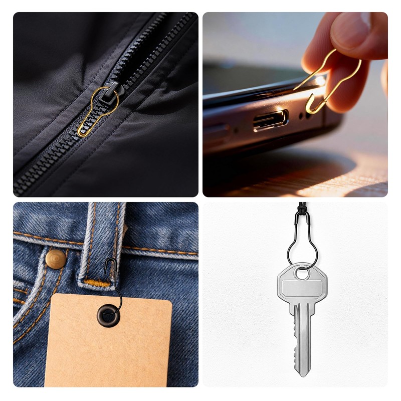 300 Pieces Safety Bulb Pins，Durable Metal Gourd Pin in 12