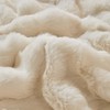 Twin Faux Rabbit Fur Comforter Set - 3 Pieces Fluffy
