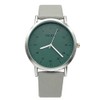 Women's Watch Dial Easy Read Analog Waterproof, grey/green