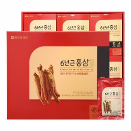Chong Kun Dang Red Ginseng Extract Pouch, Red Ginseng Pouch, 60 Packets of 6-year-old Roots / 종근당 홍삼 진액 파우치 홍삼포 6년근 60포